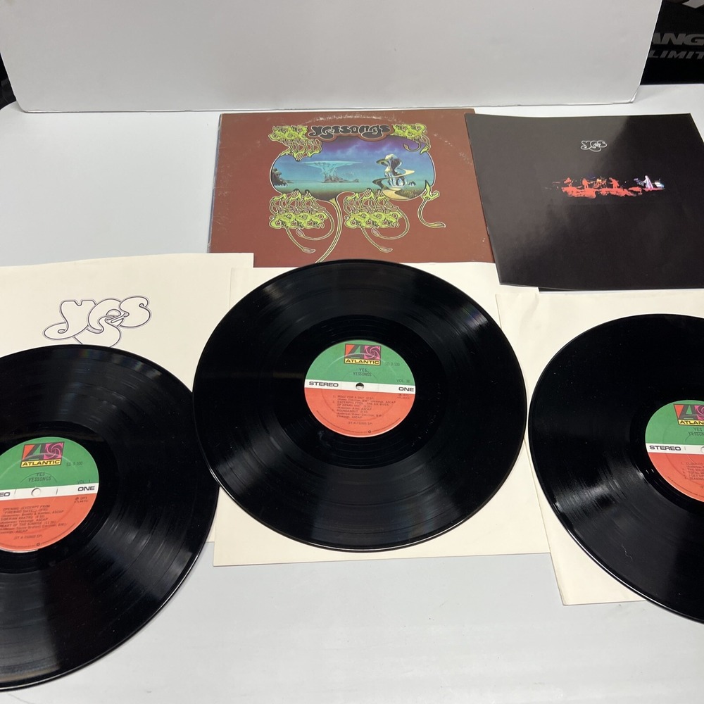 YES YESSONGS 3X LPs & Booklet 1973 Atlantic‎ Records SD 3-100